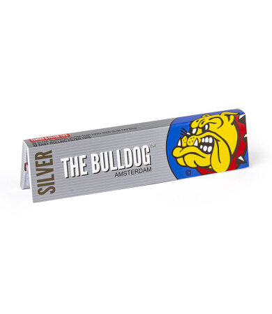 The Bulldog Amsterdam King Size Slim Χαρτάκια Silver & TIPS με Τζιβάνες 33 φύλλα – 1τεμ