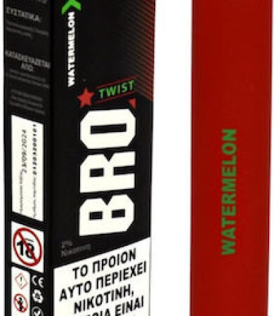 BRO Twist Watermelon Disposable Pen Kit 2ml με Ενσωματωμένη Μπαταρία 600 Puffs 20mg